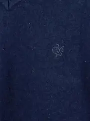 Vorschaubild 4 von Herren Pullover V-Ausschnitt Merino Wolle Blau Gr. L