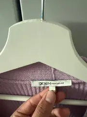 Vorschaubild 3 von Damen Strickjacke Gr. 36/S Lila Rippstrick Cardigan