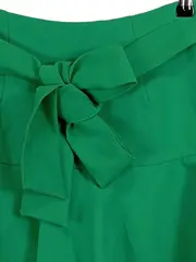 Vorschaubild 2 von Damen Shorts M Grün Paperbag Schleife Rüschen Feminin Casual