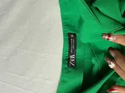 Vorschaubild 4 von Damen Shorts M Grün Paperbag Schleife Rüschen Feminin Casual