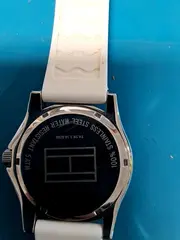 Vorschaubild 5 von Herren Armbanduhr Quarz Weiß Silikonband Datum Sport