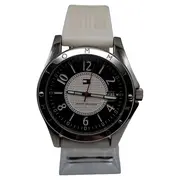 Vorschaubild 1 von Herren Armbanduhr Quarz Weiß Silikonband Datum Sport