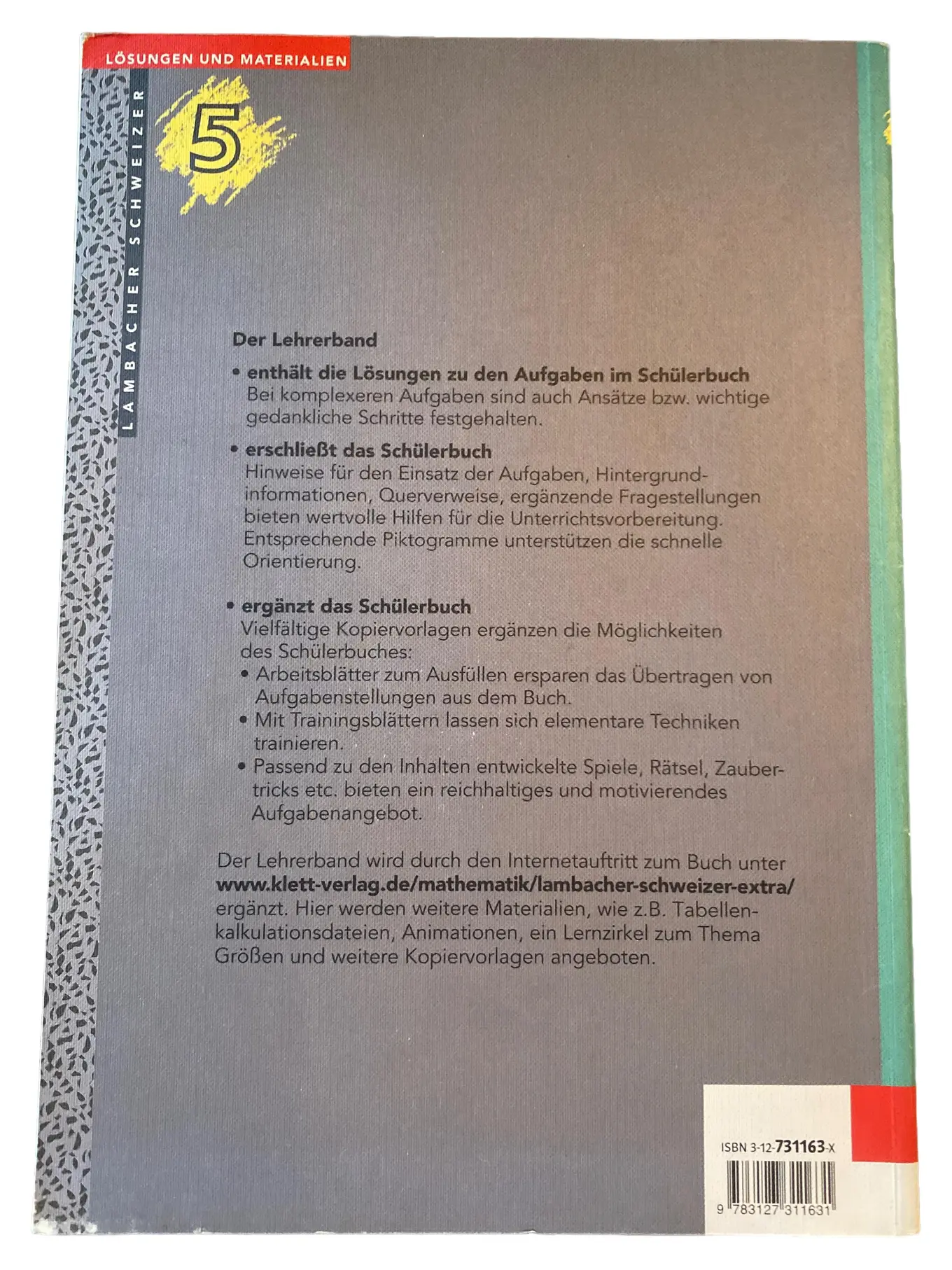 Lambacher Schweizer 6 Klett Lehrerband Lösungen Materialien Deutsch