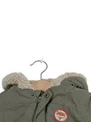 Vorschaubild 5 von Baby Winterjacke Parka Gr. 80 Oliv Fellkapuze gefüttert