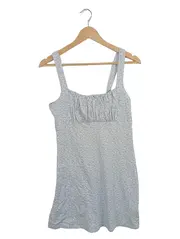 Vorschaubild 1 von Damen Sommerkleid Gr. 38/M Blau Casual Blumenmuster