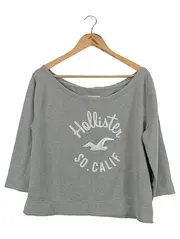 Vorschaubild 1 von Damen Sweatshirt Grau Gr. 38/M Logo-Print