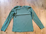 Vorschaubild 2 von Damen Langarmshirt Gr. 42/XL Grün Basic Baumwolle