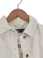 Vorschaubild 2 von Cordhemd Damen Beige Gr. 34;XS Freizeithemd Baumwolle Casual