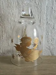 Vorschaubild 2 von Björn Wiinblad Weihnachtsglocke Engel Glas Transparent 10cm