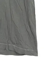 Vorschaubild 2 von Damen T-Shirt Gr. M grau V-Ausschnitt Basic Baumwolle