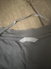 Vorschaubild 4 von Damen T-Shirt Gr. M grau V-Ausschnitt Basic Baumwolle