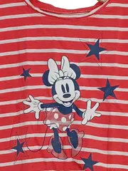 Vorschaubild 2 von Disney Minnie Maus T-Shirt Mädchen Gr. 106-114 rot gestreift Sterne