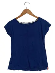 Vorschaubild 2 von Damen T-Shirt Blau Gr. XS Viskose Casual Basic