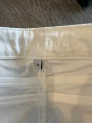Vorschaubild 4 von Stoffhose Damen Gr. 38 Weiß Casual Baumwolle Knopf