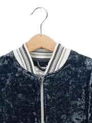 Vorschaubild 4 von Kinder Bomberjacke Samt Petrol Gr. 146/152