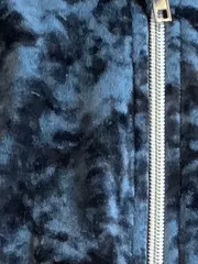 Vorschaubild 8 von Kinder Bomberjacke Samt Petrol Gr. 146/152