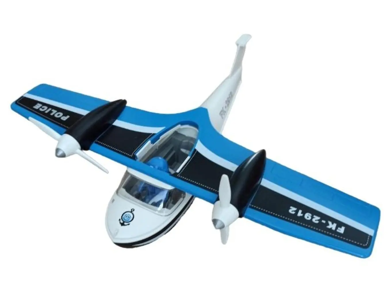 PLAYMOBIL Polizei Flugzeug Spielzeug Kinder Kunststoff Mehrfarbig