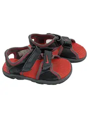 Vorschaubild 1 von Sandalen Kinder Gr. 22 Schwarz Rot Klettverschluss Sportlich