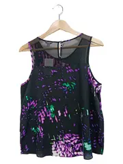 Vorschaubild 2 von Damen Top 38/M Schwarz Modern Streetwear Farbenfroh