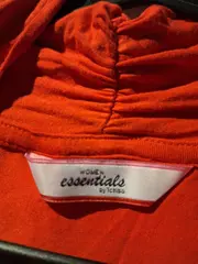 Vorschaubild 3 von Damen Bluse Shirt Rot Gr. 36/S 3/4-Arm Knotendetail Viskose