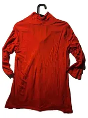 Vorschaubild 4 von Damen Bluse Shirt Rot Gr. 36/S 3/4-Arm Knotendetail Viskose