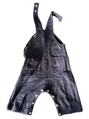Vorschaubild 2 von Baby Latzhose Strampler Gr. 62 Blau Baumwolle Maritim