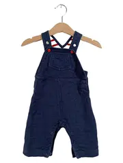 Vorschaubild 1 von Baby Latzhose Strampler Gr. 62 Blau Baumwolle Maritim