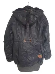 Vorschaubild 3 von Damen Winterparka Gr. S grau gefüttert Kapuze Outdoor Jacke