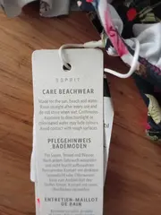 Vorschaubild 2 von Damen Bikini Oberteil Blumenmuster Gr. 70B/32B Rüschen Neu