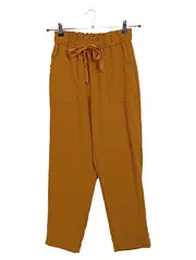 Vorschaubild 1 von Damen Stoffhose Paperbag Hose Größe M Orange Casual