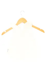 Vorschaubild 2 von Bluse Gr. 98 Weiß Elegant Rüschen Ärmellos Baumwolle