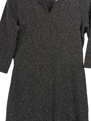 Vorschaubild 3 von Damen Freizeitkleid Grau Meliert Midikleid Gr. 38 M Viskose Polyester