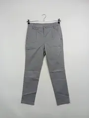 Vorschaubild 2 von Damen Stoffhose Grau Gr. M Casual Baumwolle