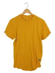 Vorschaubild 1 von Herren T-Shirt Gr. S Gelb Basic Rundhals Baumwolle