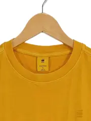 Vorschaubild 3 von Herren T-Shirt Gr. S Gelb Basic Rundhals Baumwolle