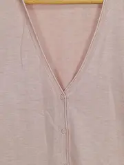 Vorschaubild 2 von Strickjacke Damen Gr. 36/S Rosa Basic Langarm Cardigan