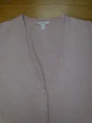 Vorschaubild 4 von Strickjacke Damen Gr. 36/S Rosa Basic Langarm Cardigan