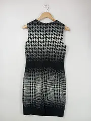 Vorschaubild 2 von Damen Etuikleid Gr. 36/S Hahnentritt Business Kleid Schwarz Weiß