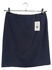 Vorschaubild 1 von Damen Bleistiftrock Gr. 36 Blau Business Meliert Midi