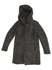 Vorschaubild 1 von Damen Kapuzenmantel Leichte Jacke Schwarz Gr. S Casual