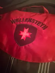 Vorschaubild 2 von Damen Steppjacke Gr. M Rot Kapuze Fellbesatz Winterjacke