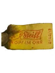 Vorschaubild 3 von Stofftier Hund Dackel Vintage Knopf im Ohr Braun 13cm