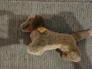 Vorschaubild 2 von Stofftier Hund Dackel Vintage Knopf im Ohr Braun 13cm