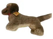 Vorschaubild 1 von Stofftier Hund Dackel Vintage Knopf im Ohr Braun 13cm