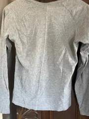 Vorschaubild 9 von Langarmshirt Damen Grau Gr. 40, 42 L Sportlich Meliert