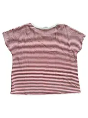 Vorschaubild 2 von Damen T-Shirt gestreift Rot Gr. 38/M Basic Casual