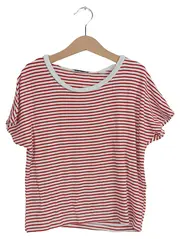 Vorschaubild 1 von Damen T-Shirt gestreift Rot Gr. 38/M Basic Casual