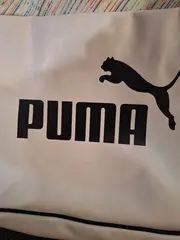 Vorschaubild 3 von Damen Handtasche Shopper Weiß Bunt Streifen Logo Sporttasche