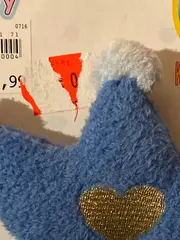 Vorschaubild 4 von Baby Rassel Charmant Kunststoff Stoff Blau Herz ab 4 Monate