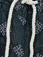Vorschaubild 4 von Damen Stoffhose S Schwarz Leinen Casual mit grafischem Muster